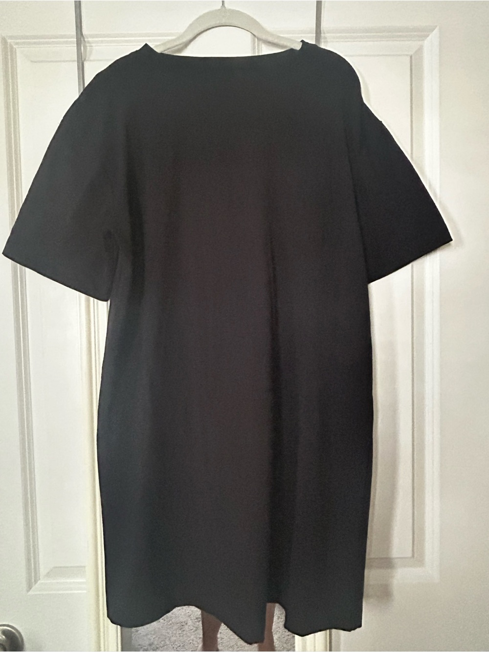 Classic Black T-Shirt Dress - Short Sleeve